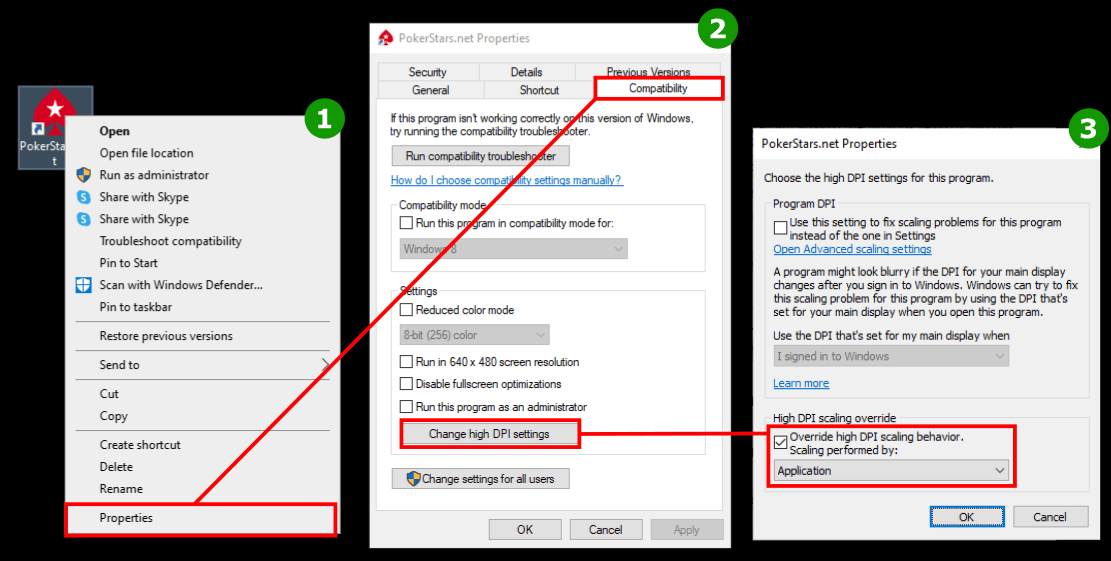 DPI Scaling Override