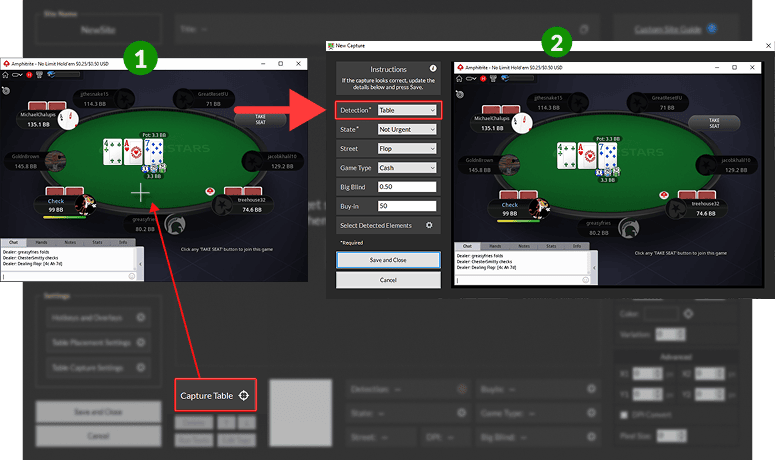Capture Poker Table