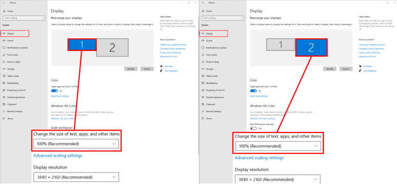 Windows Scale and Layout