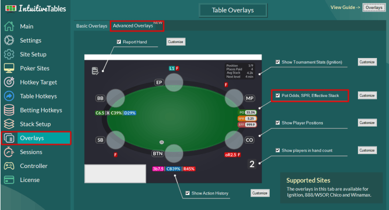 Enable Utilities overlay