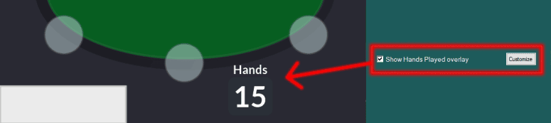 Hands Played Overlay