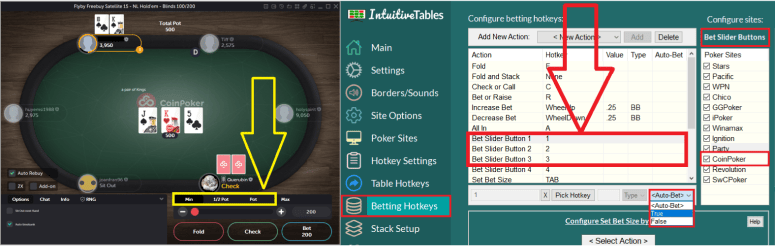 Bet Slider Button Hotkeys