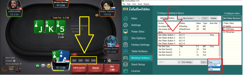 Bet Slider Button Hotkeys