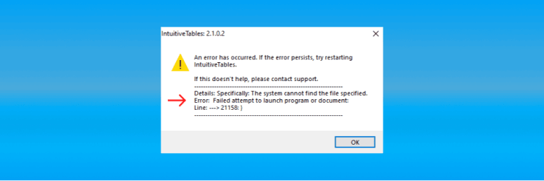 File not found error