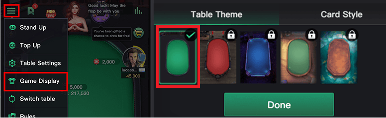 KKPoker theme selection