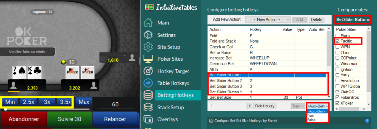 Bet Slider Button hotkeys