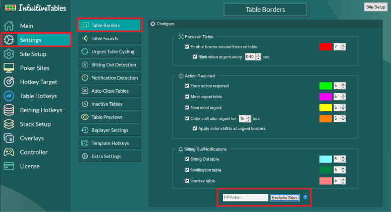 Disable Borders PPPoker