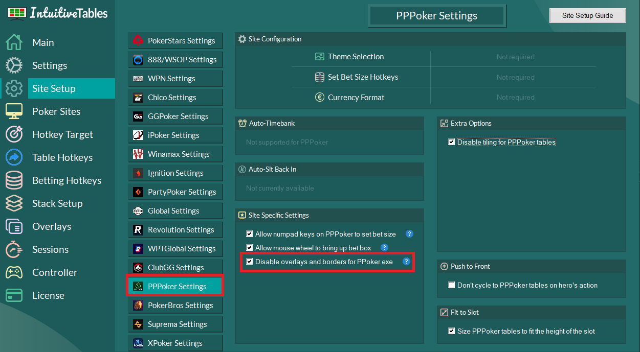 Disable Overlays PPPoker