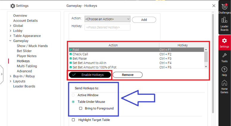 Hotkey Setup