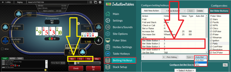 Bet Slider Button Hotkeys