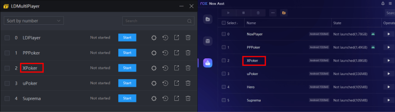 LDPlayer XPoker NoxPlayer XPoker