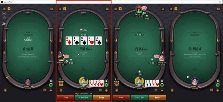 Multi-Table tool for SupremaPoker